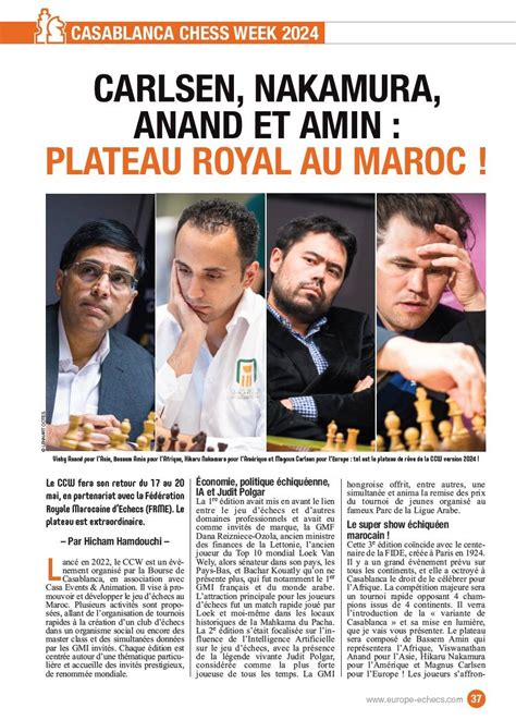 chess results maroc|Tournoi International de Casablanca des Echecs .